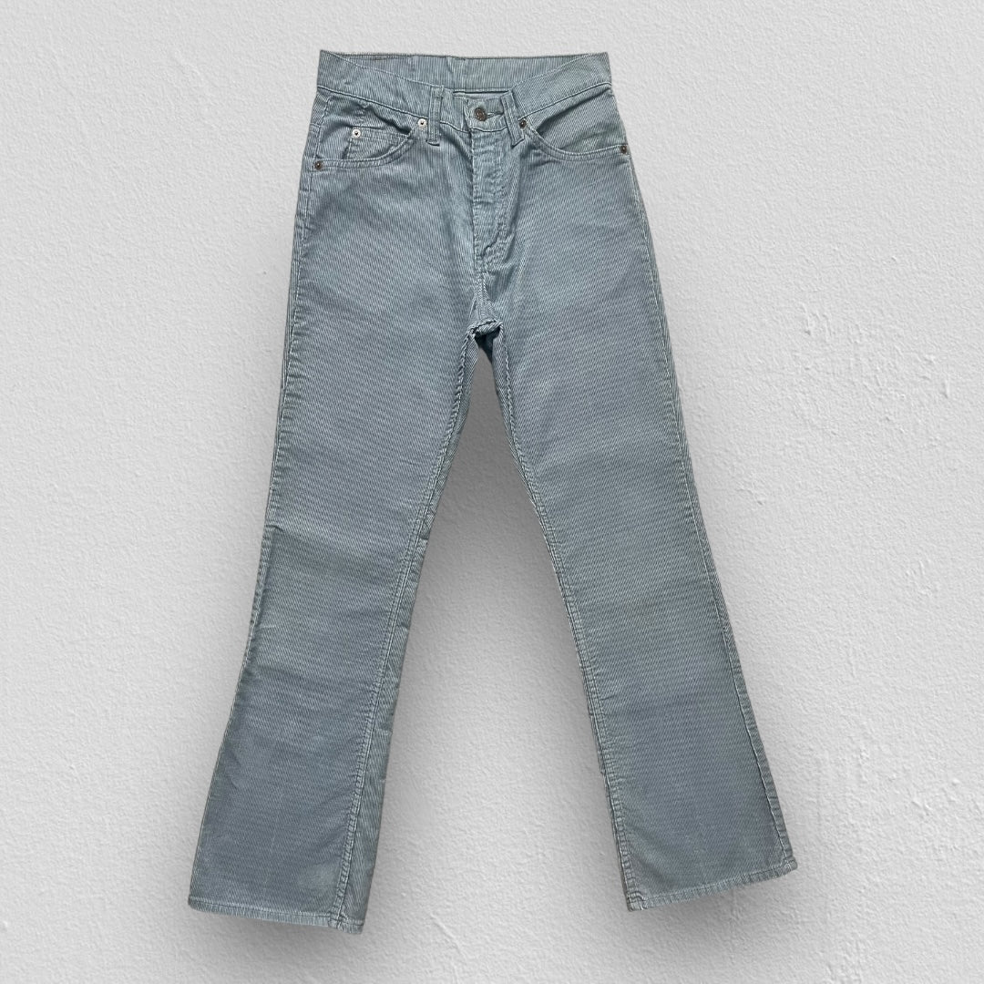 VINTAGE 80s Levi’s 517 White Tab Corduroy Bootcut pants - Made in USA - Gray