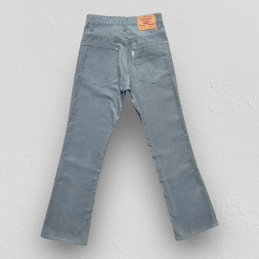 VINTAGE 80s Levi’s 517 White Tab Corduroy Bootcut pants - Made in USA - Gray