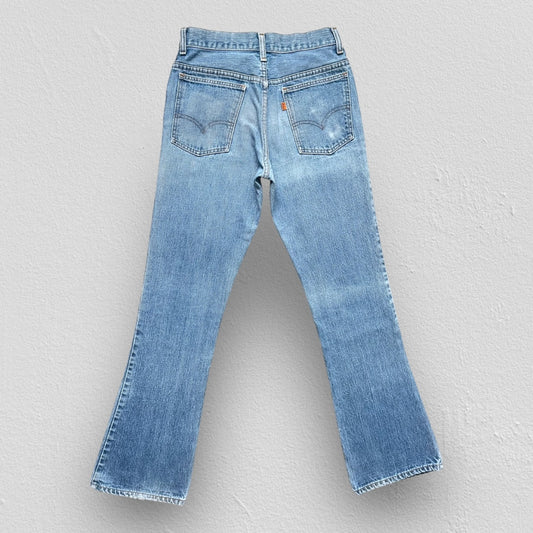 VINTAGE 70s Levis 646 Orange Tab Jeans
