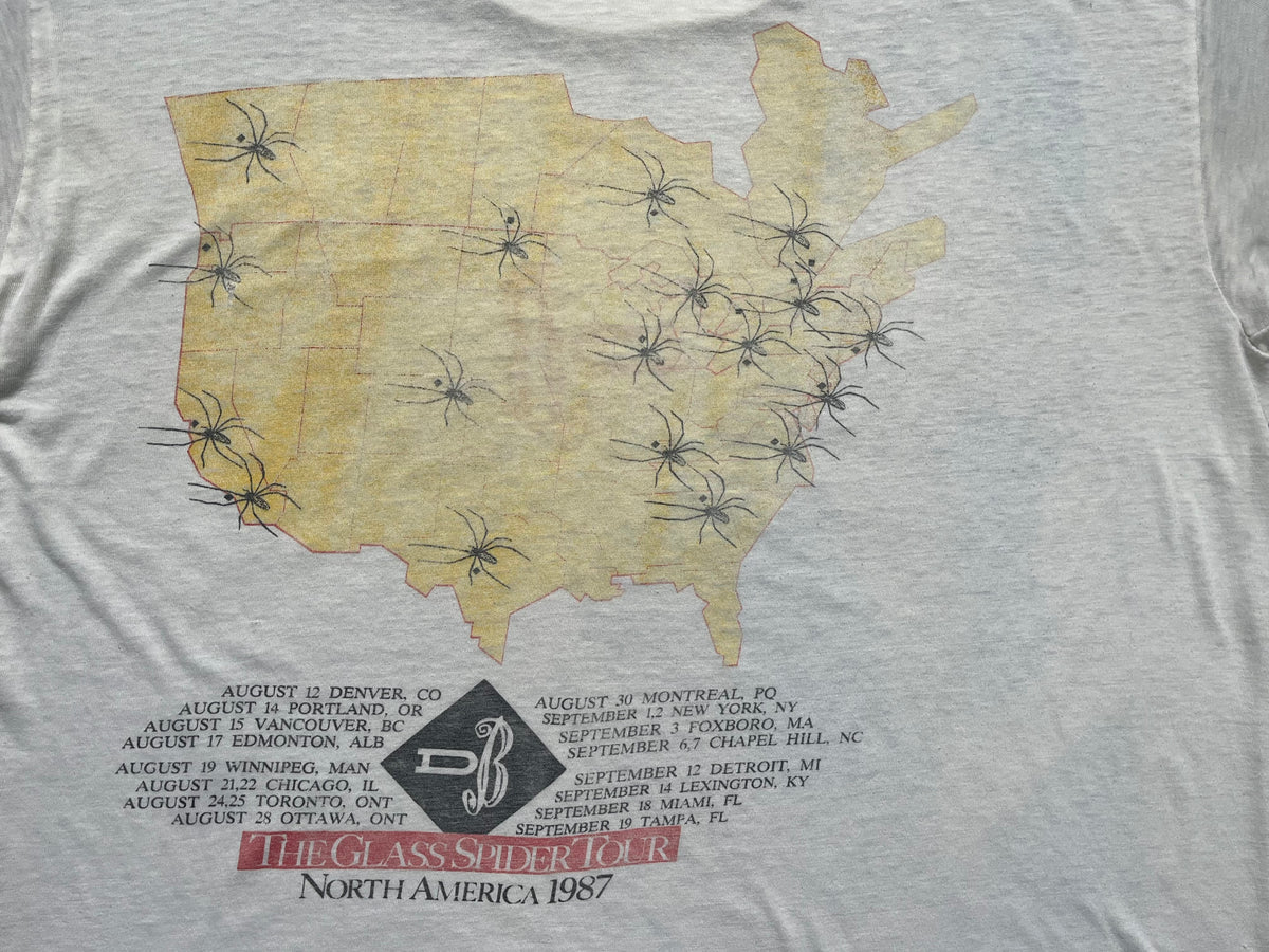 80s David Bowie The Glass Spider Tour Concert T Shirt