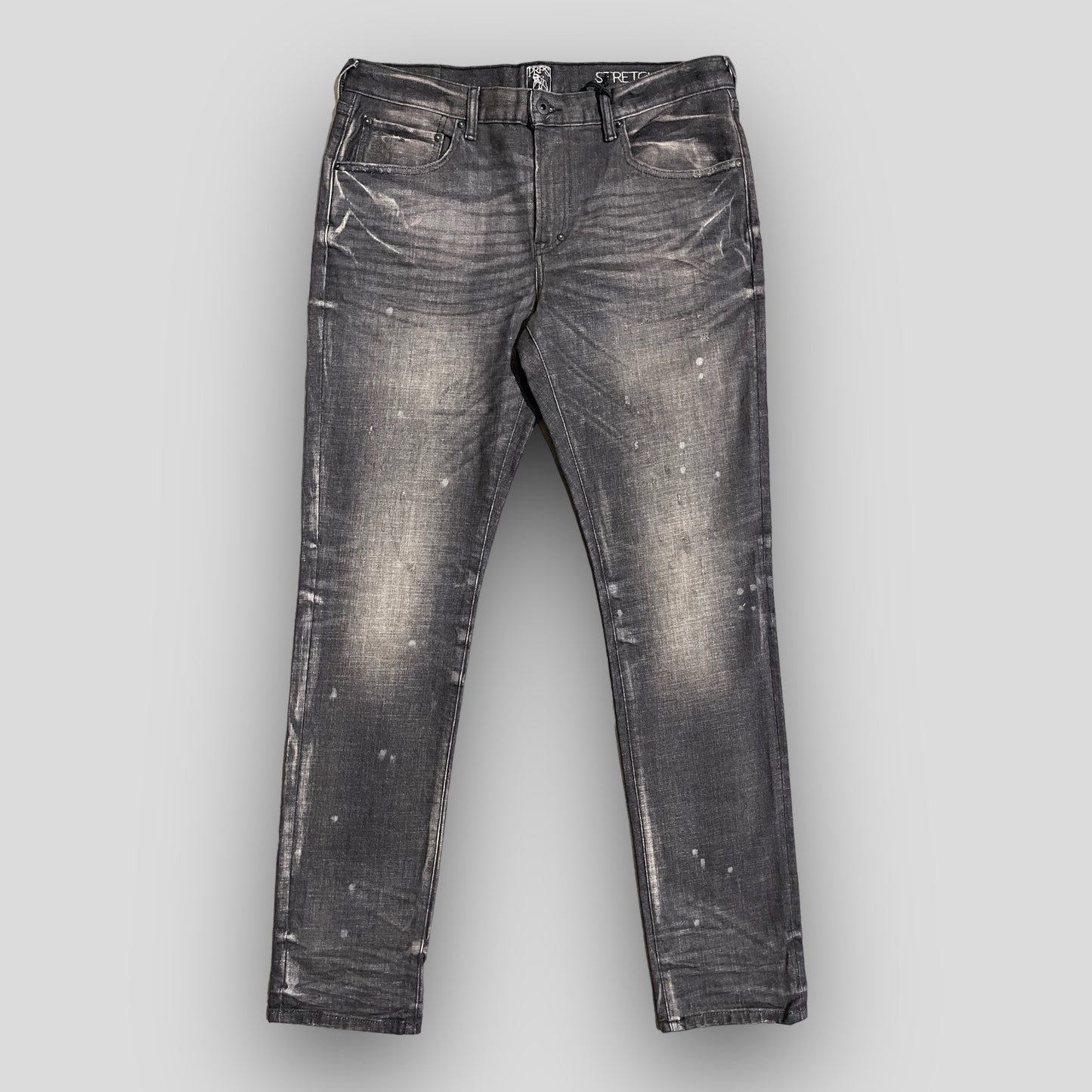 Z-PRPS GOODS SLIM TAPERED IN CHARCOAL DISTRESS WASH