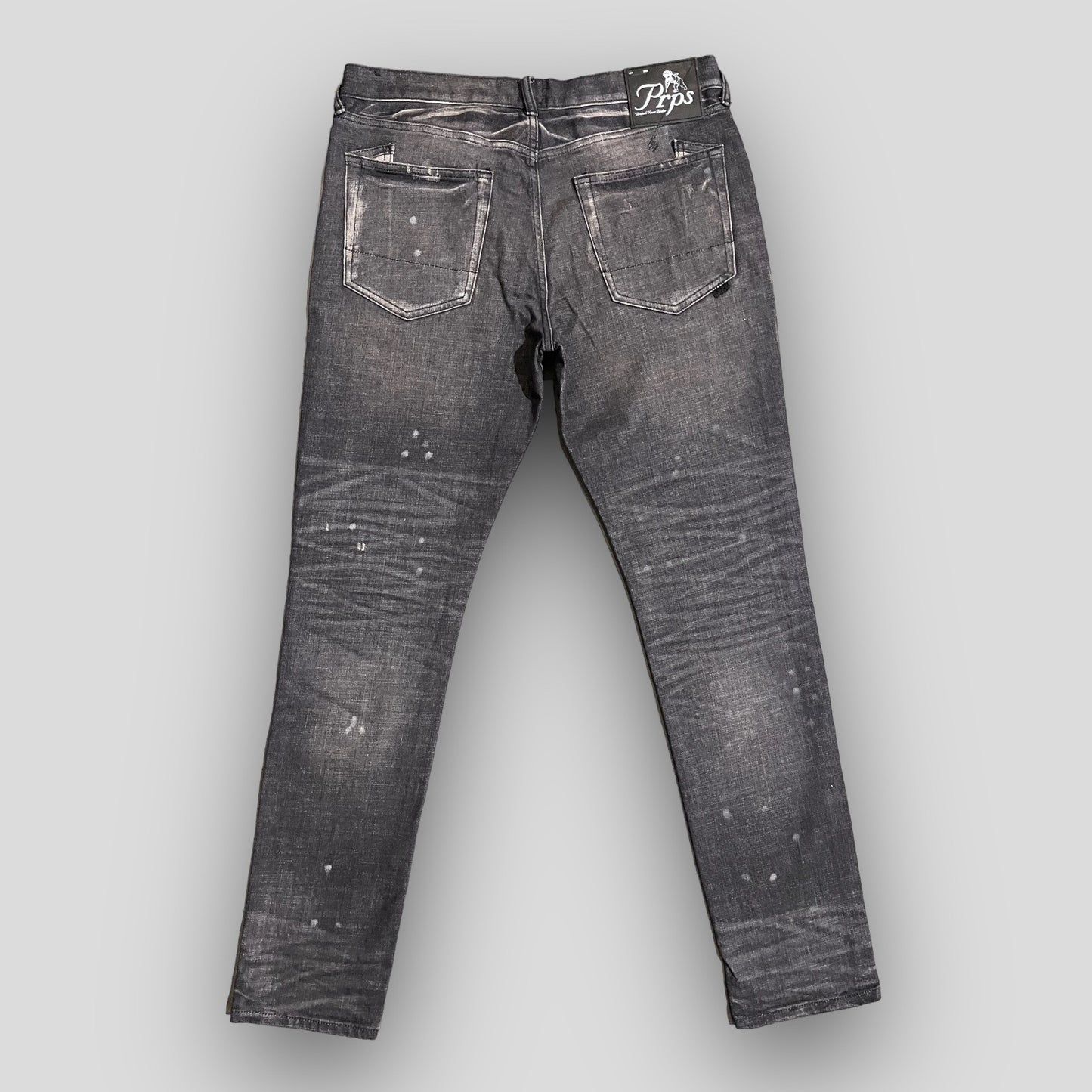 Z-PRPS GOODS SLIM TAPERED IN CHARCOAL DISTRESS WASH