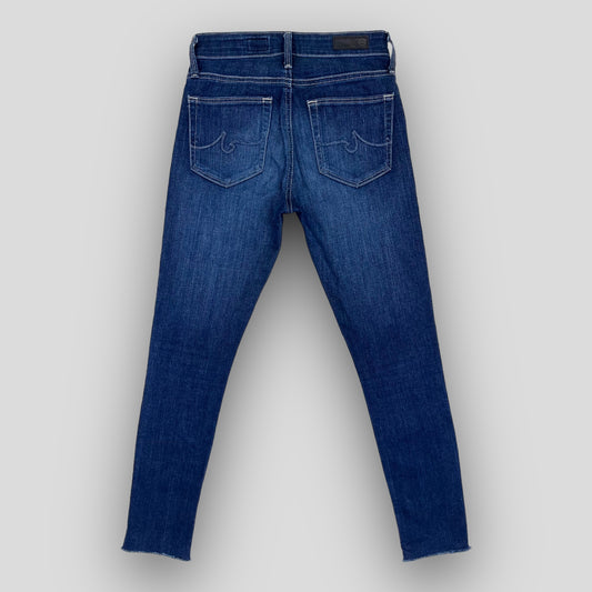 MID-RISE SKINNY ANKLE FIT WASHED DARK