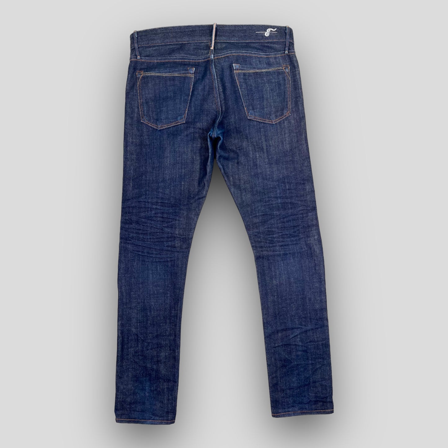 SLIM TAPER FIT HALF SELVEDGE JEANS WASHED ONCE
