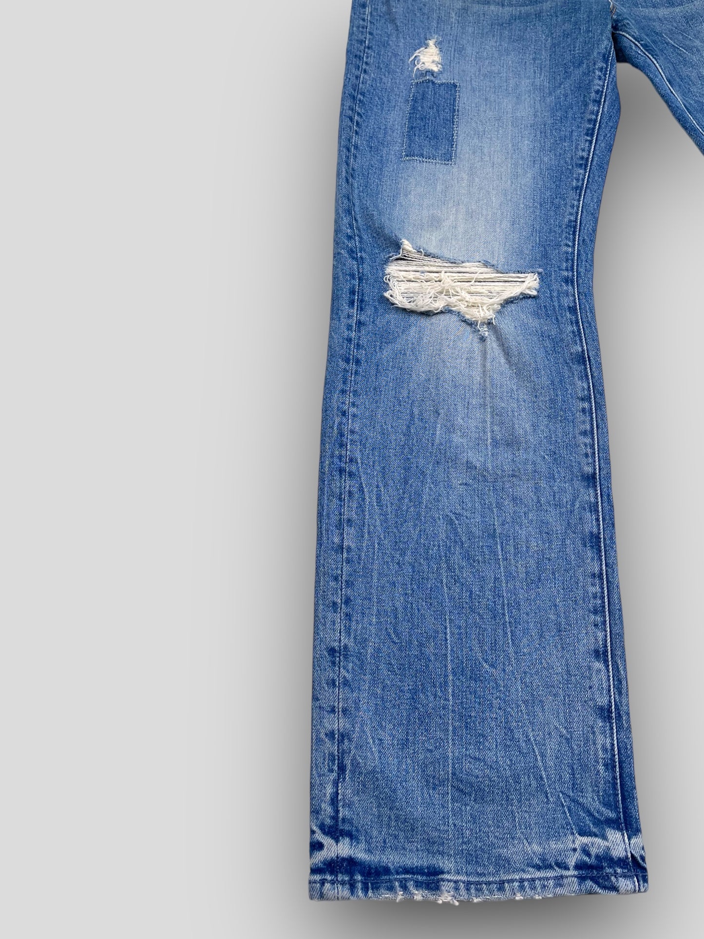 Z-HIGH-RISE STRAIGHT LEG WASHED MEDIUM DISTRESS