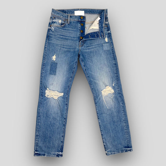 Z-HIGH-RISE STRAIGHT LEG WASHED MEDIUM DISTRESS