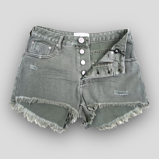 Z-One Teaspoon Super Khaki Rollers Denim Cut-off Shorts