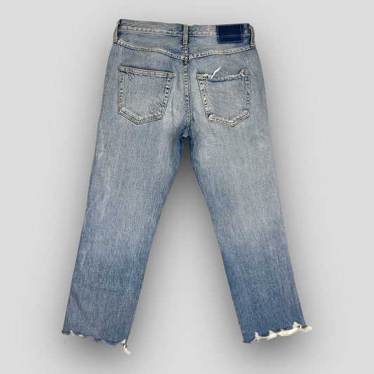 Z-HIGH-RISE ANKLE STRAIGHT IN MEDIUM DESTROY