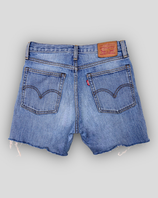 Z-HIGH-RISE 4" CUT-OFF SHORTS WASHED MEDIUM