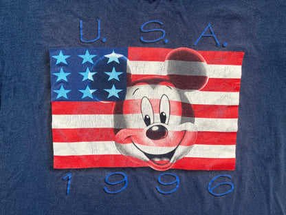 90s Disney Mickey Mouse US Flag T Shirt
