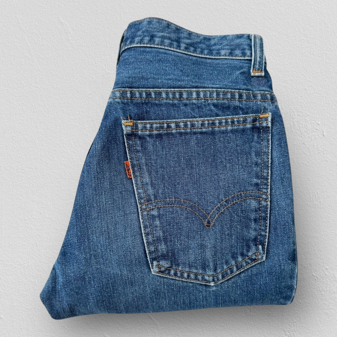 70s Levi’s 684 Orange Tab Flare Jeans