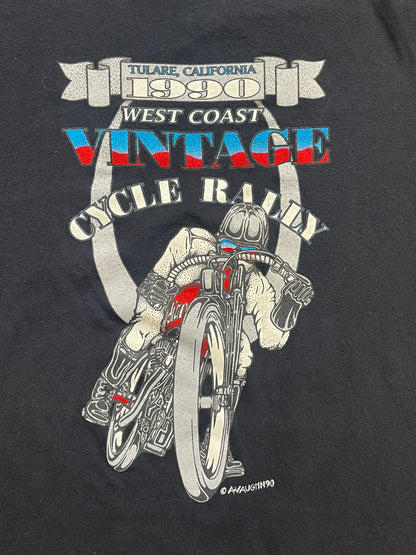 1990 Motorcycle West Coast Vintage Cycle Rally t-shirt
