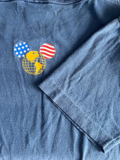 90s Disney Mickey Mouse US Flag T Shirt