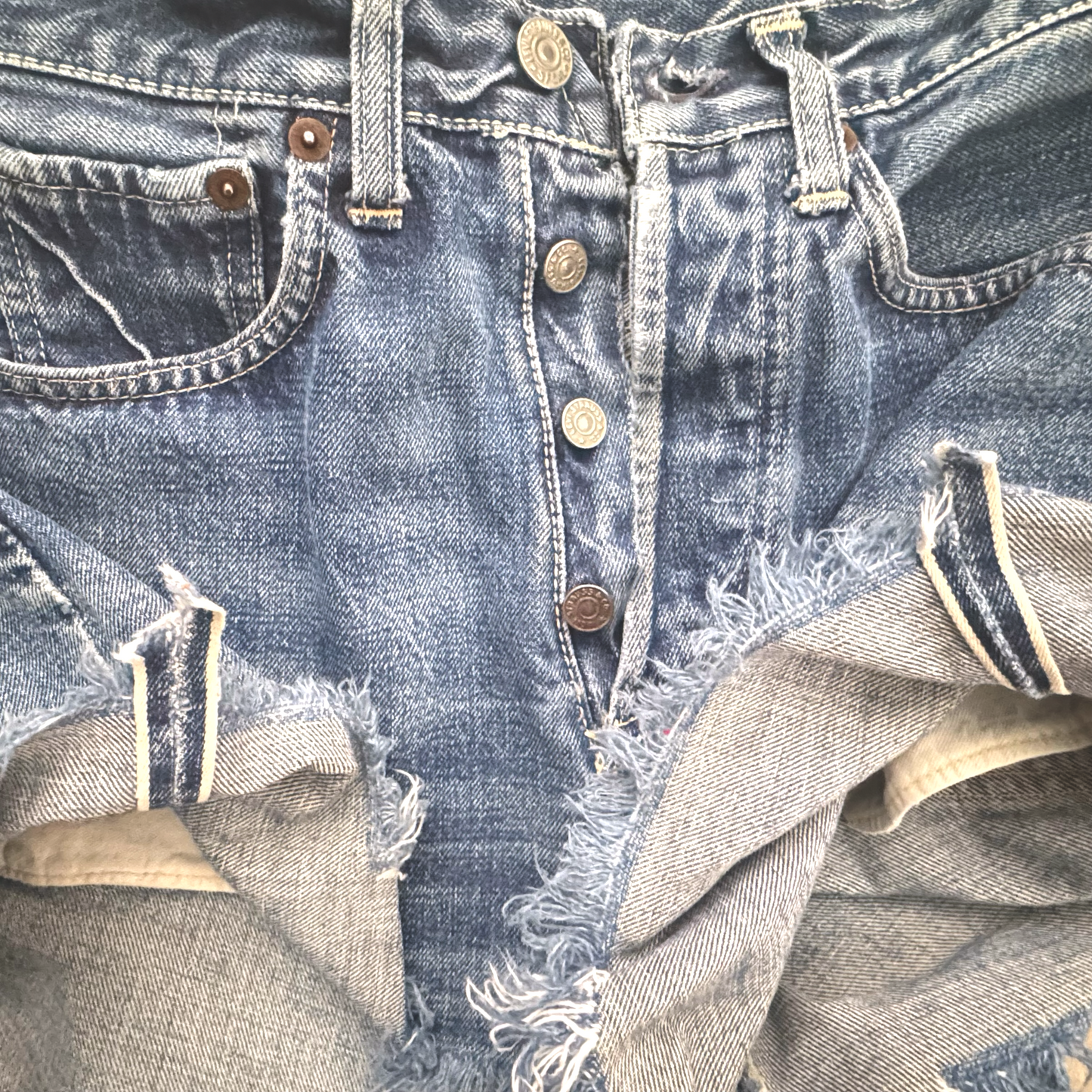50s/60s Big E V-Stitch Redline Selvedge Levi’s 501 Cut-Offs