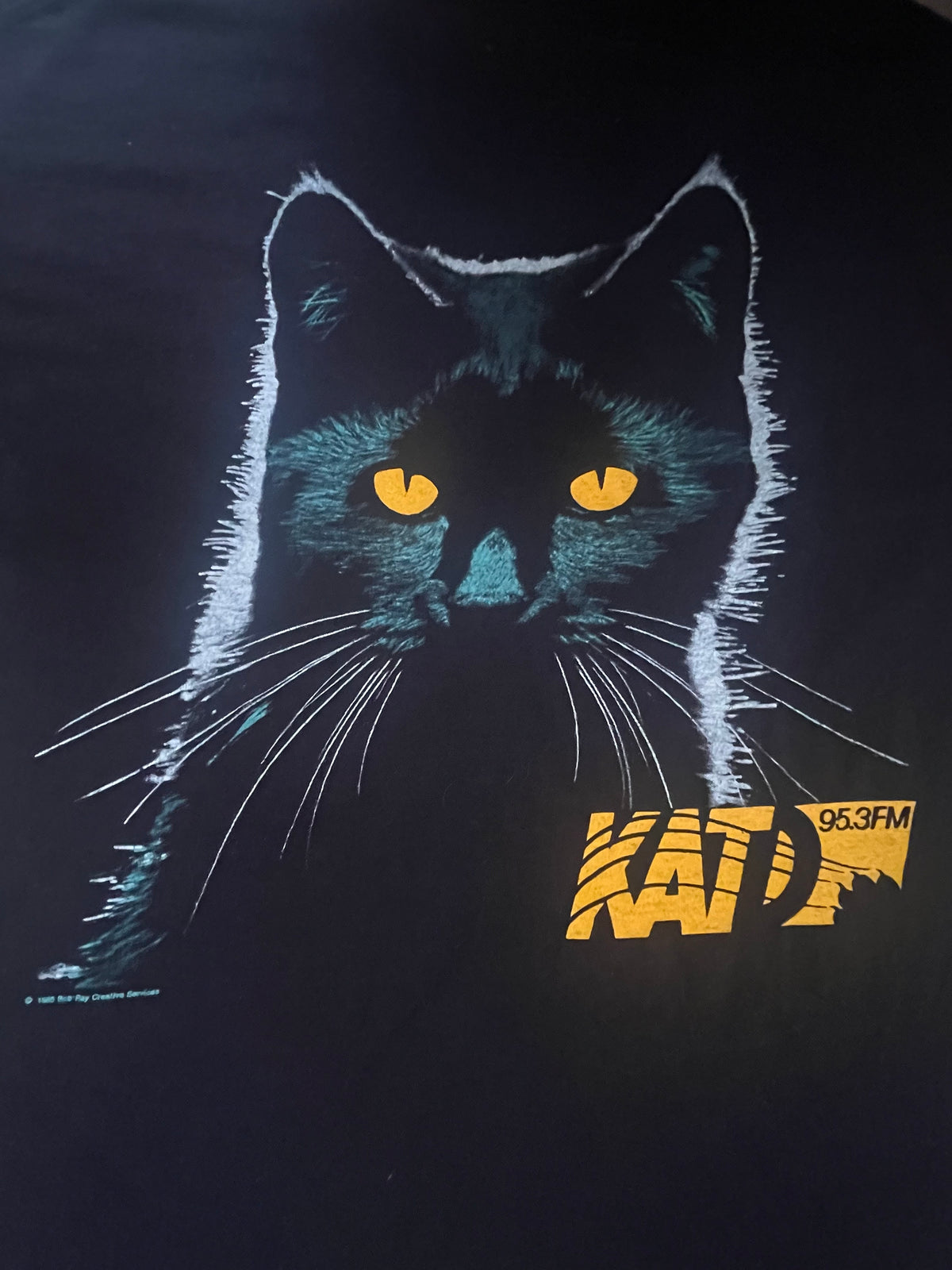 80s KATD 95.3FM Radio station Cat T Shirt