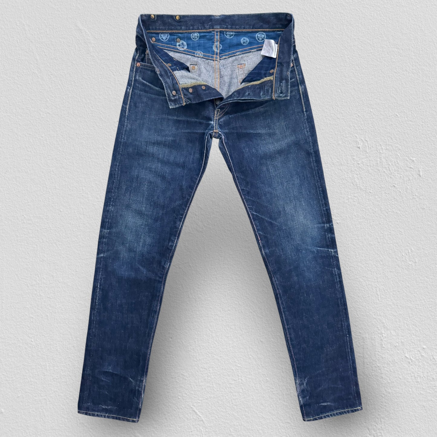 MOMOTARO JAPANESE SELVEDGE SLIM STRAIGHT FIT JEANS