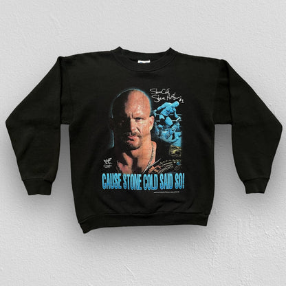90s Stone Cold Steve Austin WWF Crew Neck Sweatshirt