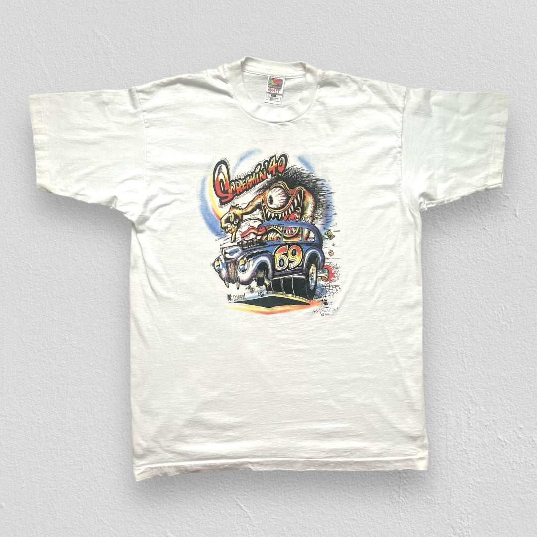 90s Scream’ 40 Stanley Mouse Studios Original Hot Rod Super Shift t-shirt